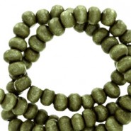 Maak sieraden met een " Nature look" met deze Houten Kralen rond 4mm Calliste green, combineer ze eventueel met andere nature producten zoals leer en kokos kralen en maak de leukste combinaties